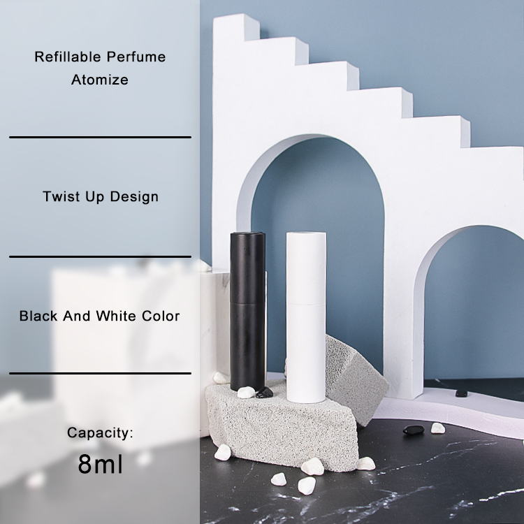 8ml 흑백 안개 분무기 분무기